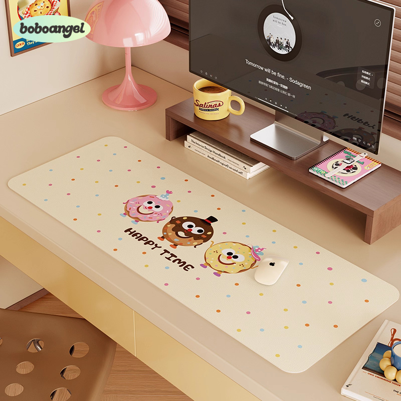 甜豆点心超大鼠标垫女生电脑桌垫
