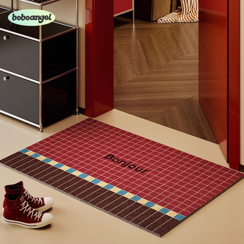 布拉格入户门地垫简约丝圈进门垫