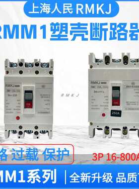上海人民CM1塑壳断路器RMM1-250A100A 125A 250A 400A 225A NM1