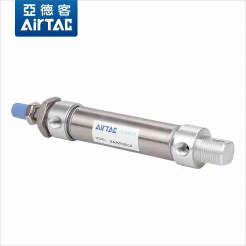 亚德客不锈钢迷你气缸MA16/20/25/32/40X10/25/50/100/200/500SCA