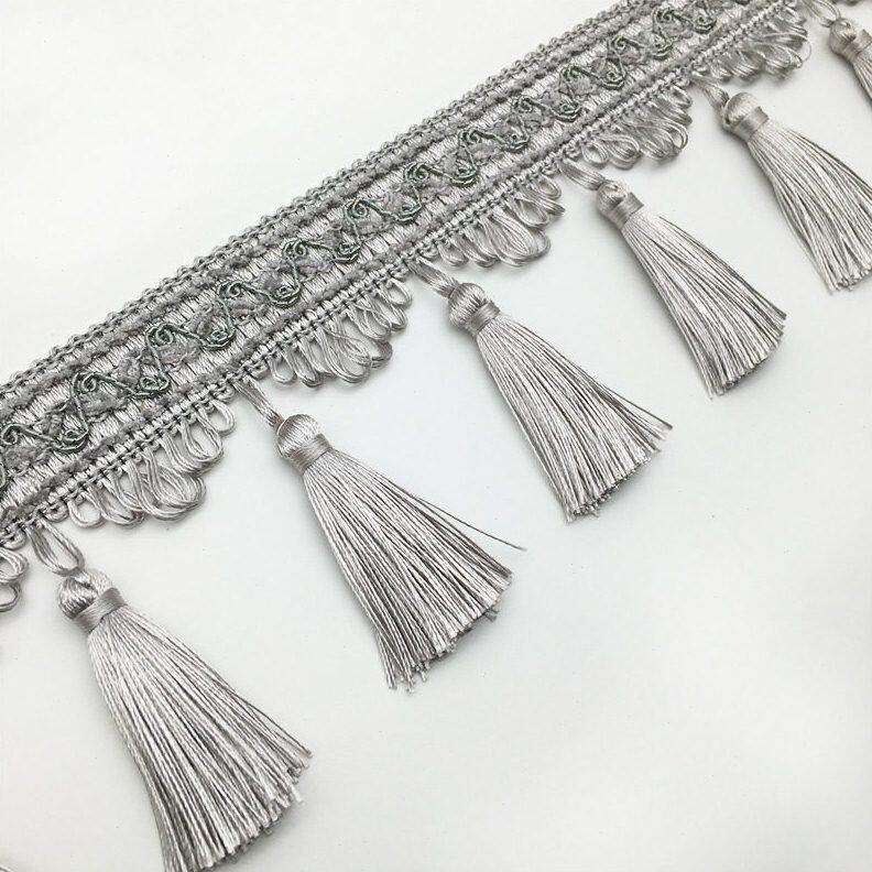 欧式窗帘花边配件吊球织带纺织辅料 新款流苏花边吊穗