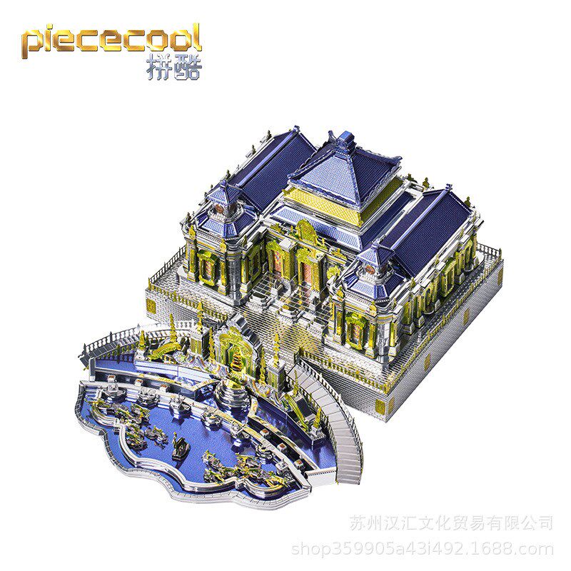 速发圆明园金属拼立图体拼装筑建模型手工成人减压儿童玩具