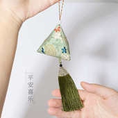 端午流苏三角香包diy材料包手工成品粽子香囊空袋艾草薰衣草中药