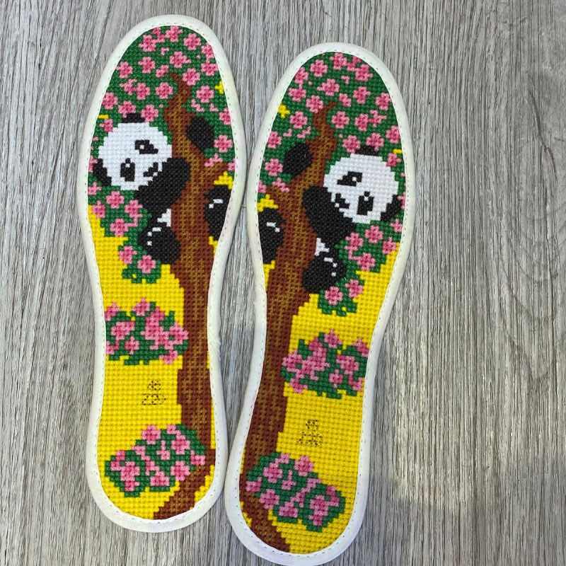 纯手工鞋垫绣好的十字绣成品结婚用品婚嫁吸汗透气鞋W垫好运年刺
