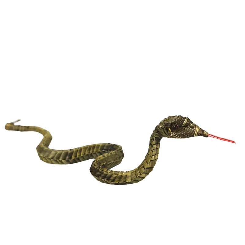 中国非遗草编蛇仿真动物B纯手工蛇摆件棕编手工艺品