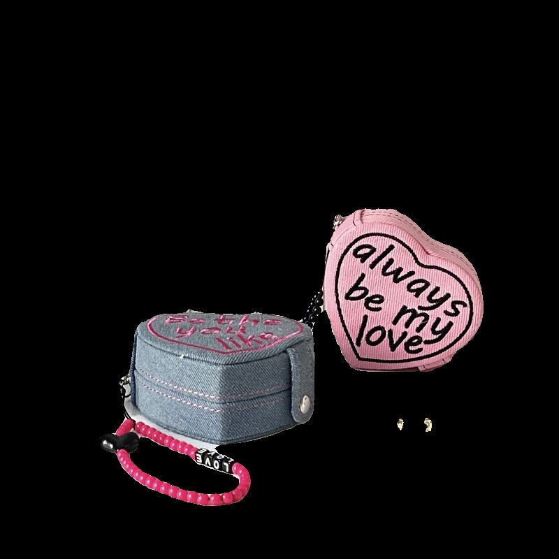 心形蛋糕b首饰盒迷你收纳盒随身便携旅行收纳包戒指珠宝收纳盒挂