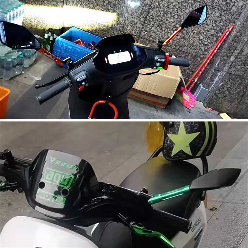 摩小鸦适用九号电动车F35 F60y F90 机械师改装铝合金反光镜后视