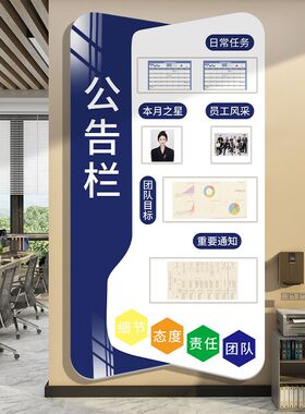 宣传公告栏展g示板企业文化墙贴员工风采照片墙公司形象背景墙装