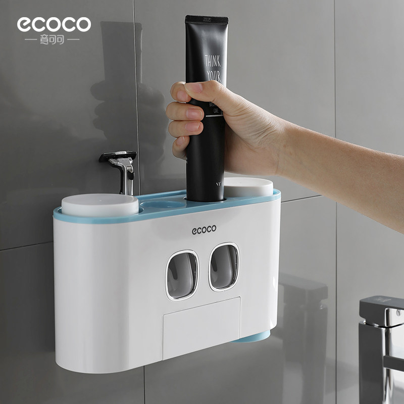 牙刷置物架壁式h免打孔漱口杯刷牙杯挂墙式卫生间壁挂吸壁牙具套