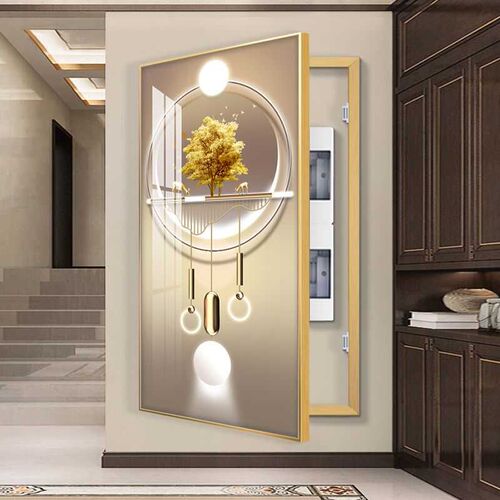 大尺寸电表箱装饰k画免打孔轻奢入户玄关画挂画开关电闸遮挡箱过