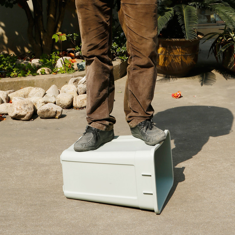 工业垃圾桶超大号户外o带盖摇盖塑料环卫马路果皮箱翻盖室外 物业