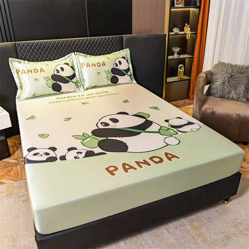 品牌冰丝凉席床笠三件套夏季空调软E席床垫防滑保护套罩可机洗折