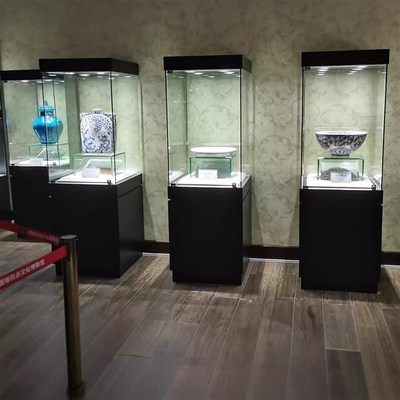博物馆展示柜文物柜玻璃展柜珠宝首C饰柜台古董瓷器古玩玉器陈列