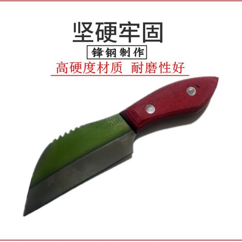 锋钢W6纯手工制作杀鳝鱼刀泥鳅刀C鲫鱼刨鱼开肚刀鳗鱼刀杀鱼刀包