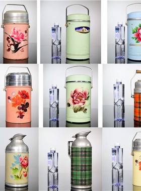 老式保温桶古董棒冰桶雪糕r桶复古旧暖瓶708090老旧物件装饰品道