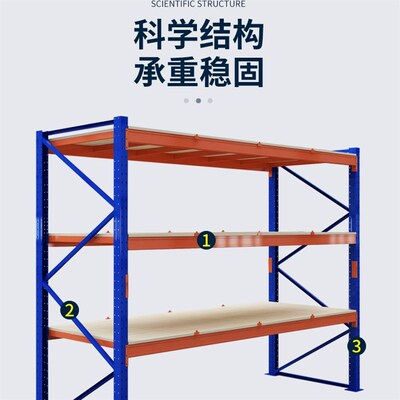 重型货架加厚托盘横梁式r板材仓库大型高位布匹1吨2吨3吨工厂定做