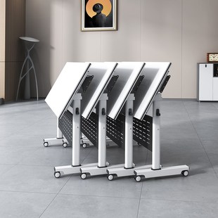 速发折叠会议桌培训桌可移动室公桌大型桌议办会椅组合主席台条桌