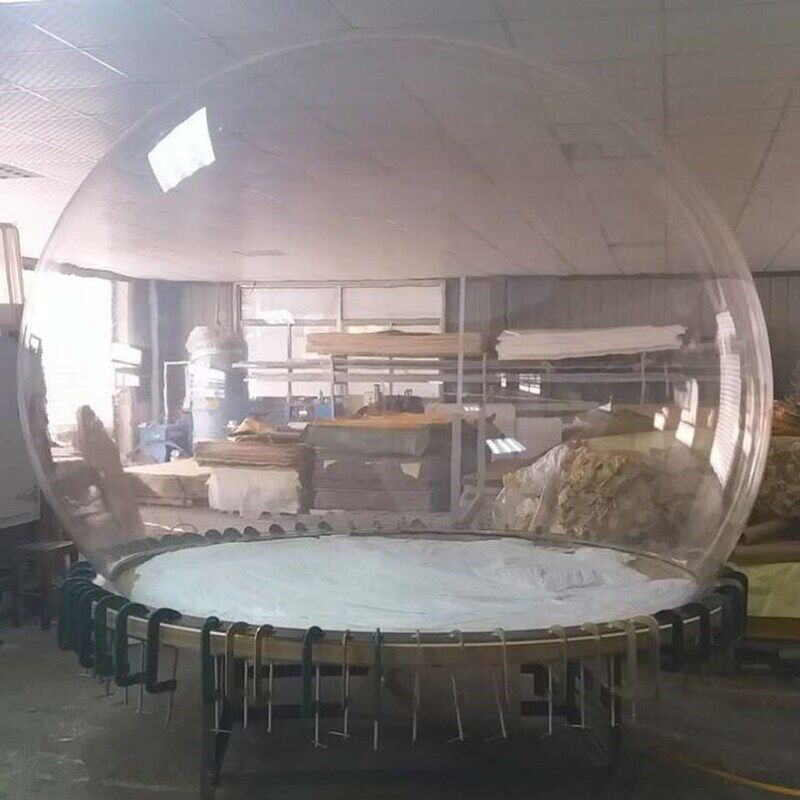 速发亚克力半球罩盒子装饰吹塑圣诞异形透明球广场椭圆拼接