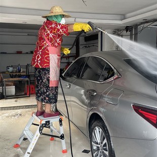 修工程铝合金家用马凳 特厚理货梯子洗车平台折叠便携收纳脚手架装