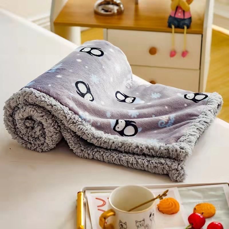 加绒双层保暖毛毯宠物泰迪比熊犬狗狗猫咪床窝笼子睡觉垫空调被子,宠物/宠物食品及用品,猫狗垫子,淘宝优惠券,粉丝福利购,淘宝优惠卷