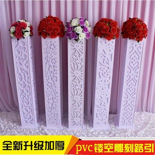 婚庆用品 婚庆道具雕花镂空路引雕花四方路引过道罗马柱路引W欧式