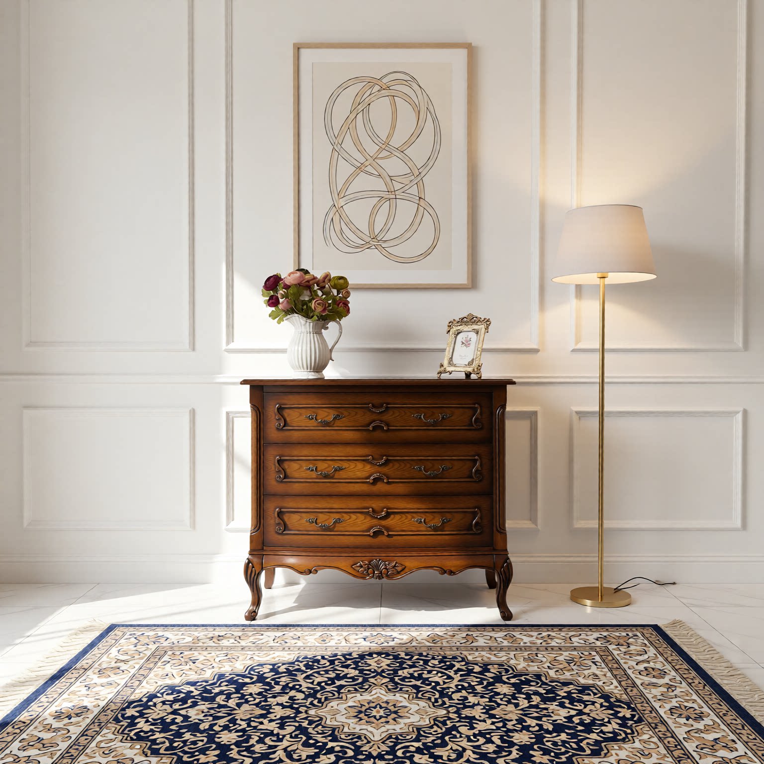 美式乡村复古典实木斗柜欧式卧室三斗橱法式轻奢抽屉玄关储物柜子