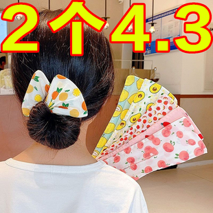 儿童懒人扭扭夹盘发神器女童丸子头发卡小女孩蝴蝶结发饰夏天发圈