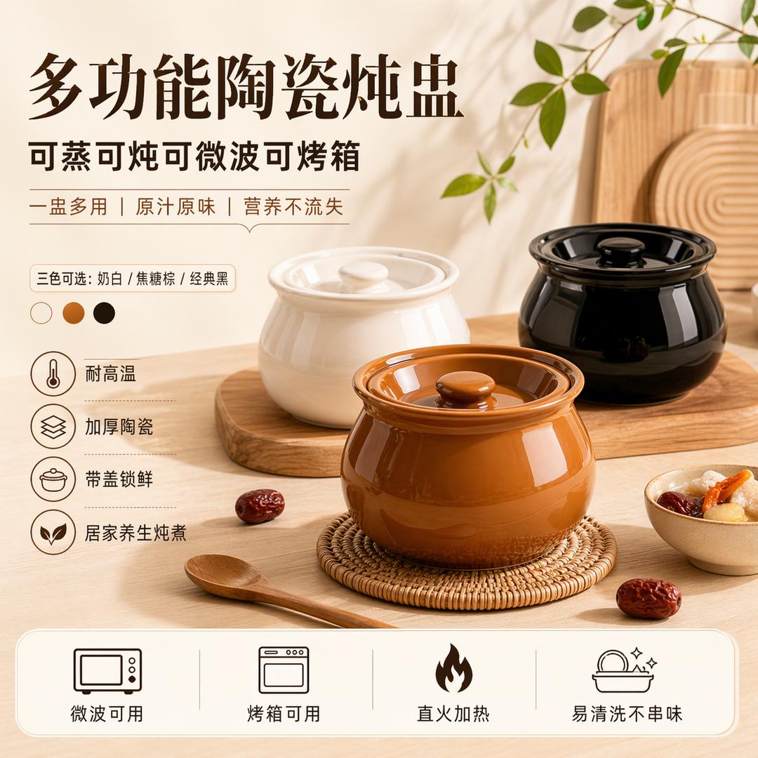 瓦罐煨汤炖盅家用商隔水一