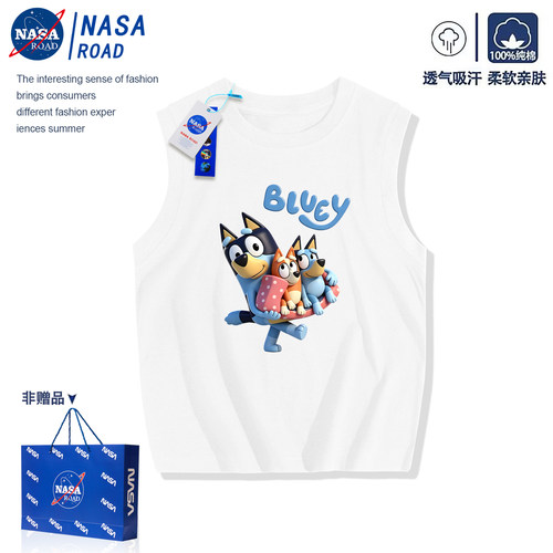 NASA布鲁伊儿童背心夏季无袖T恤