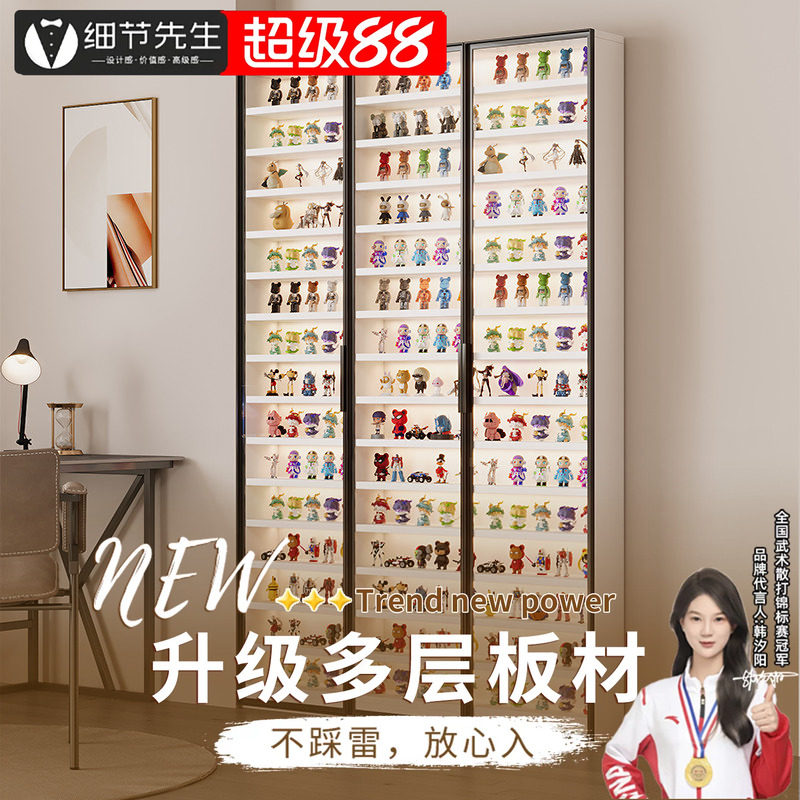 细节先生手办柜泡泡玛特盲盒柜图片