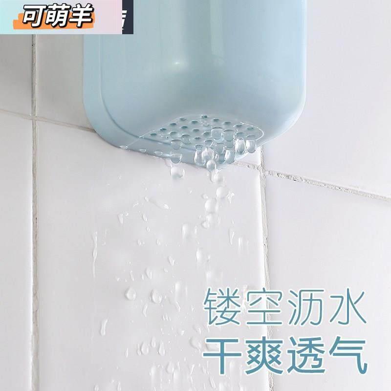 现货速发家用筷子桶厨房筷子笼带盖子防尘塑料筷筒壁挂沥水筷子收