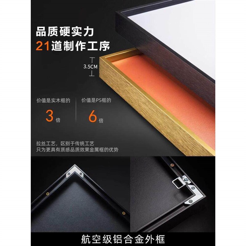 速发客厅装饰画沙发背景墙挂画简约大气落地画现代轻奢壁画抽像艺