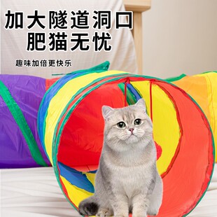 猫小猫咪猫隧道自解闷嗨神器逗猫棒玩具迷宫通道宠物用品猫窝钻洞