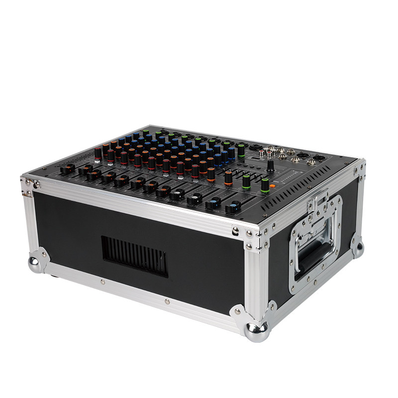 专业8路调音台带功放一体机航空箱大功率婚庆演出音响套装350w