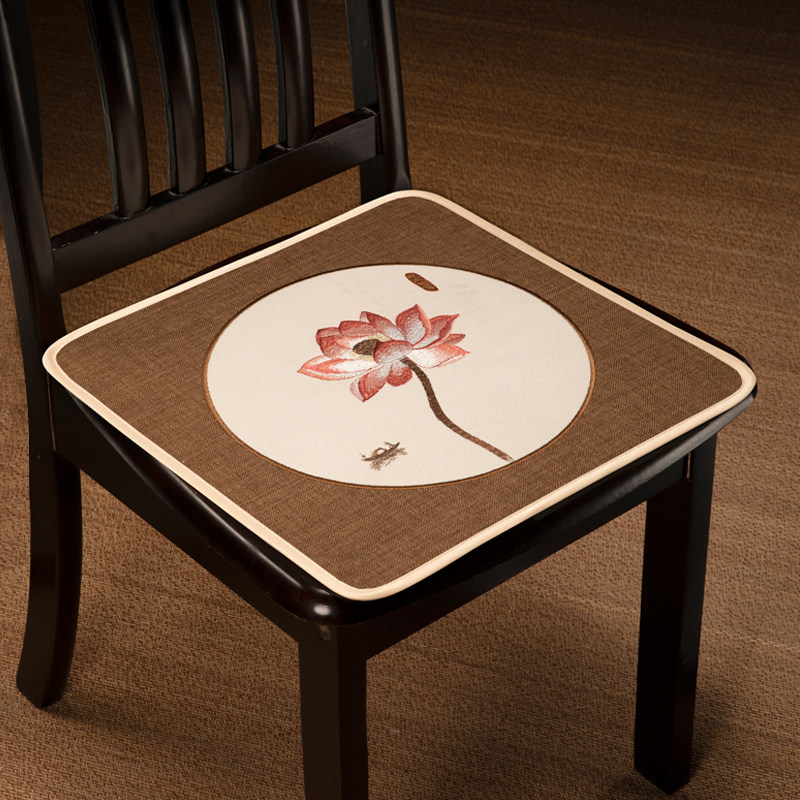 快速发货新中式茶椅坐垫餐桌薄椅垫单人沙发垫子椅V子凳垫棉麻防,居家布艺,椅垫,淘宝优惠券,粉丝福利购,淘宝优惠卷