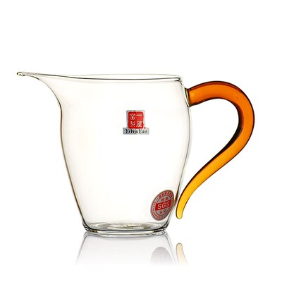 一屋窑耐热玻璃公道杯公平杯功夫茶具茶J海带把手杯分茶器公杯杯