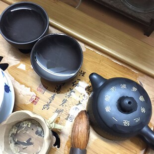 珍茶具微型描金心经 小品紫砂壶纯手工功夫泡茶壶家用茶壶G小号袖