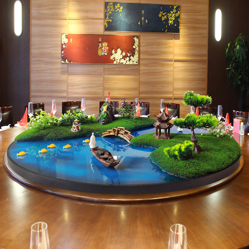 大圆桌中间转盘摆花酒店餐桌摆A件中式圆形创意桌芯装饰品摆设桌,家居饰品,餐桌花艺,淘宝优惠券,粉丝福利购,淘宝优惠卷