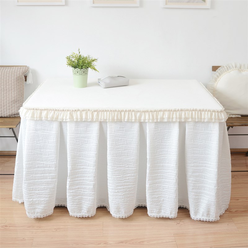 新款正方形长方形烤火炉r桌罩桌面罩电烤桌罩套桌布茶几罩套防尘