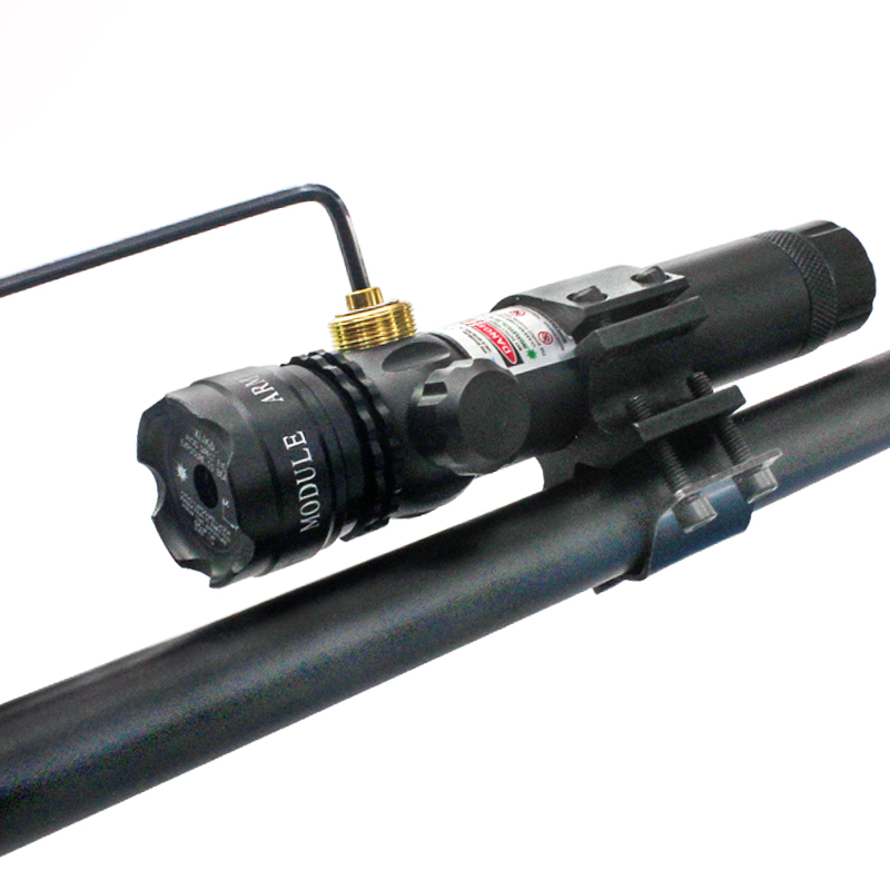 加长抗震低基红外线激q光瞄准器绿激光校准瞄准镜上下左右可调激