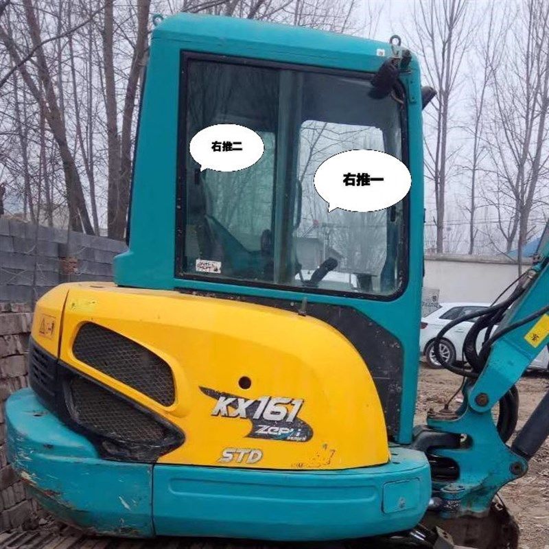 久保田155-3 161-35挖掘机E玻璃前档风车门上下后档右推拉玻璃