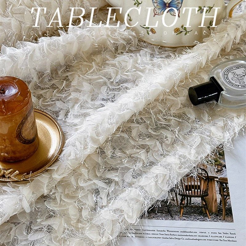 法式韩式田园奶油inos风蕾丝长方形桌布花园防尘盖巾布茶几餐桌布,居家布艺,桌布,淘宝优惠券,粉丝福利购,淘宝优惠卷