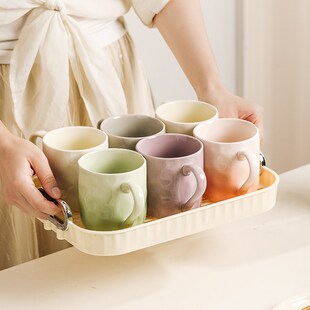 高级感轻奢杯子家用喝水杯茶具客厅茶几水杯 乔迁杯具b套装