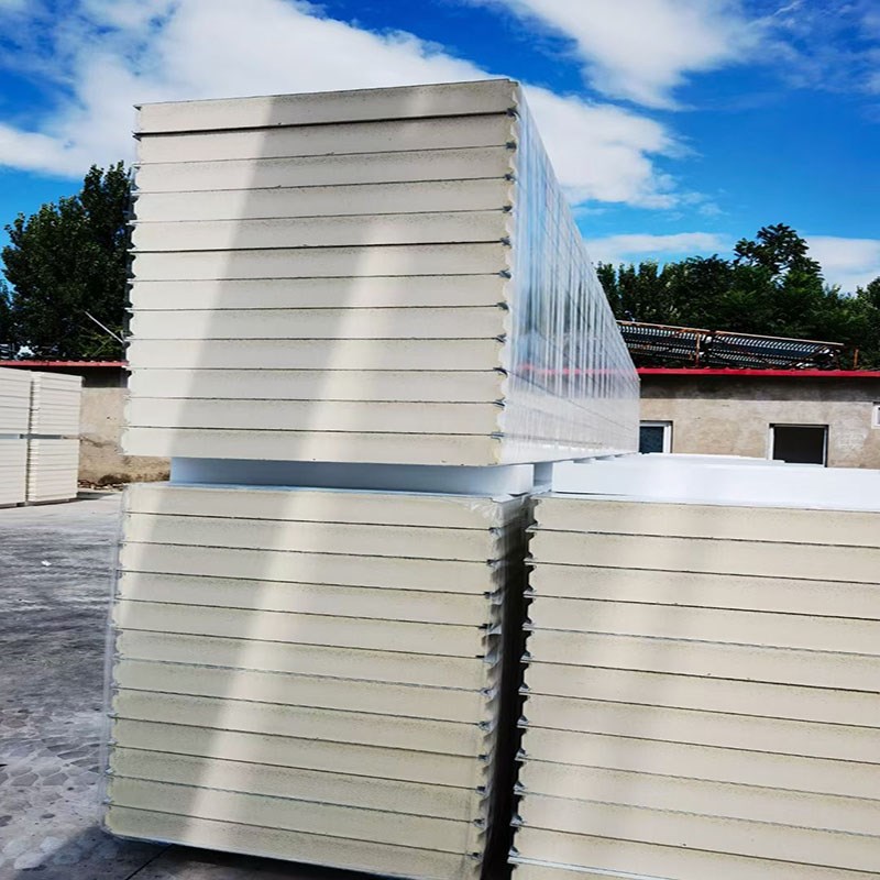 聚氨酯板聚氨酯封边岩棉板彩钢岩棉板P冷库板岩棉夹芯板