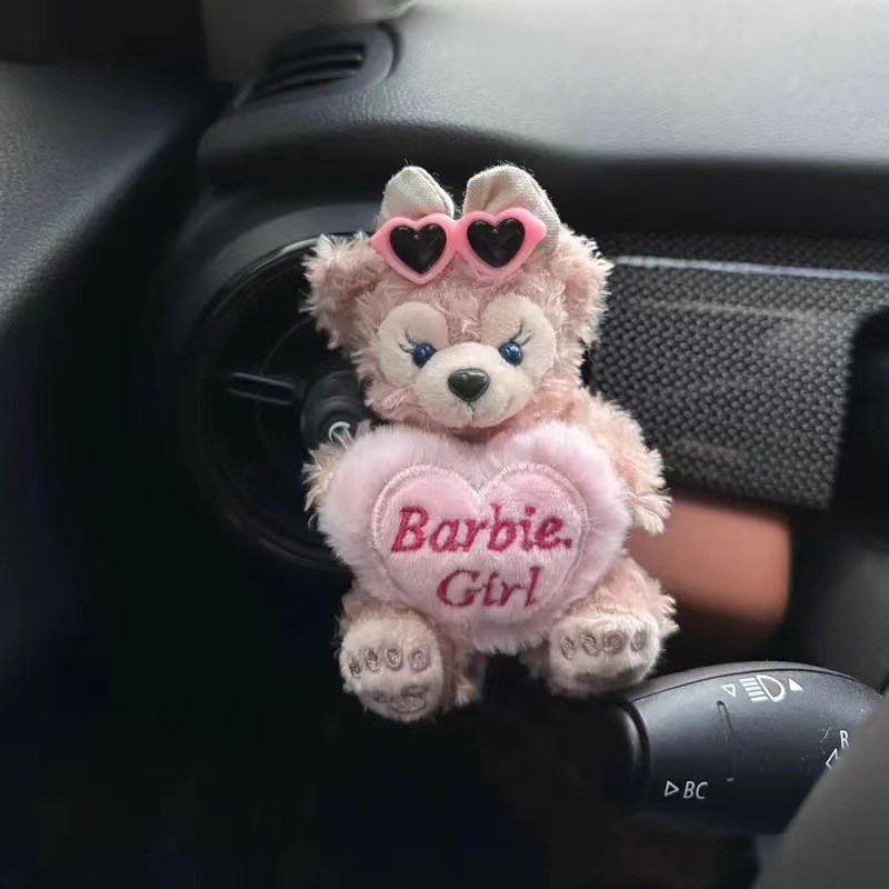 雪莉玫号码停车牌2024新款挪车电话牌女车载装饰品汽车Z摆件达菲