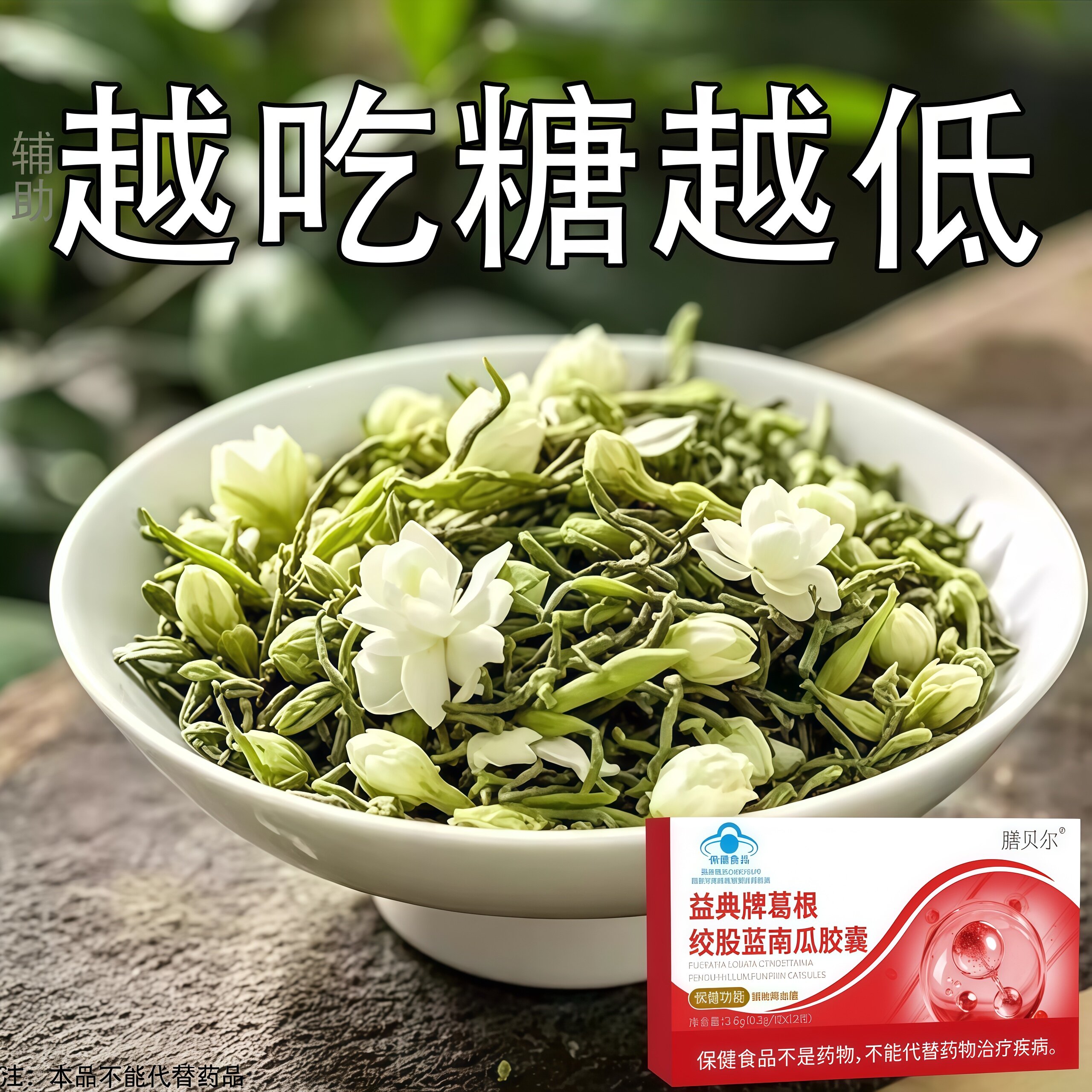 糖高就吃它口干口渴糖高眼睛花中老年成人用葛根绞股蓝南瓜 胶囊