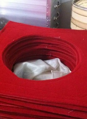 红色蒸汽炉垫子 蒸包子馒头炉子用密封圈密封 加厚蒸笼蒸炉脚