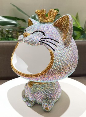 招财猫钥匙收纳摆件进门玄关入户鞋柜茶几客厅家居装饰品大嘴猫