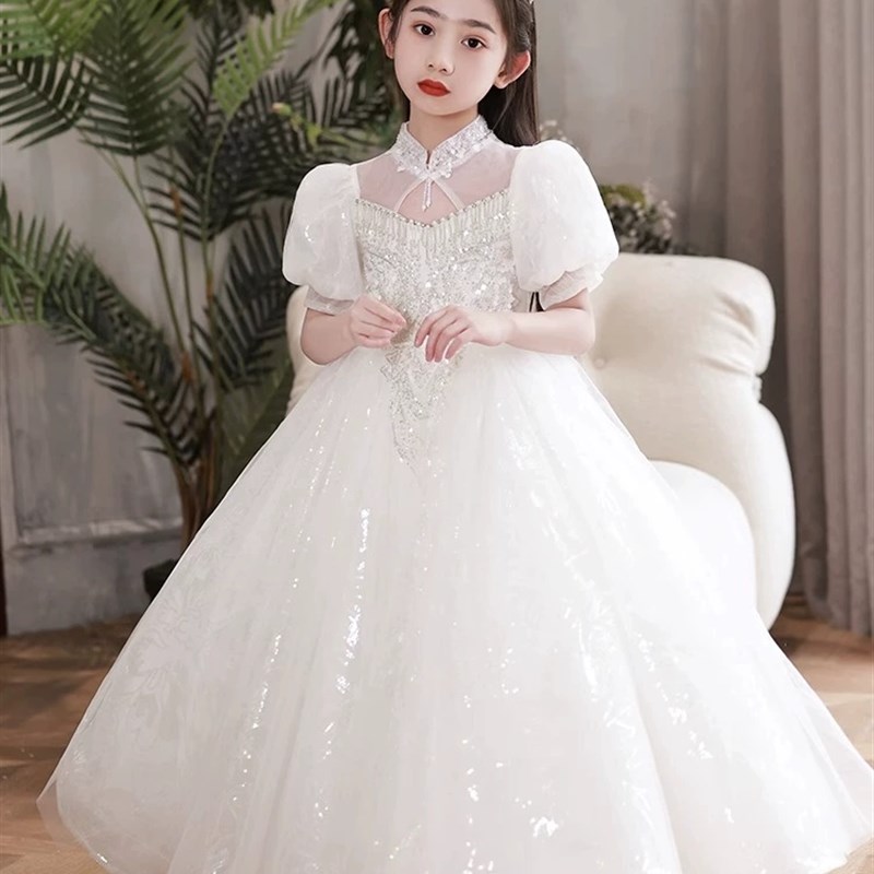 女大童高端大码晚礼服公主裙婚纱裙生日蓬蓬纱花童艺考钢琴演出服