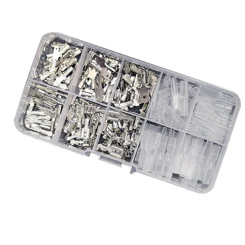 插簧接线端子 2.8/4.8/6.3插簧插片带护套拔插式冷压件 180只盒装,电子/电工,接线端子,淘宝优惠券,粉丝福利购,淘宝优惠卷